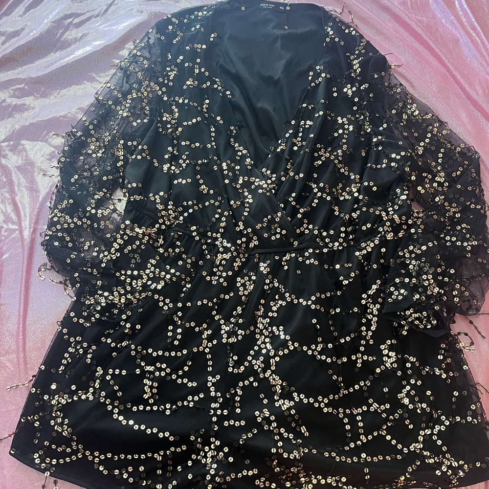 Shein Plus Curve Black Romper